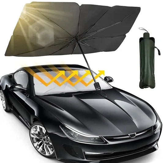 Car Windshield Sun Shade Umbrella Foldable Car Umbrella Sunshade Cover